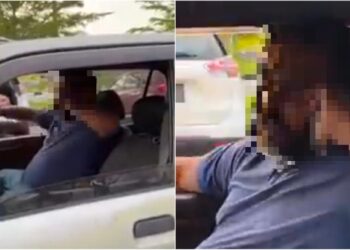 TANGKAP layar video seorang lelaki yang didakwa mengeluarkan kata-kata lucah terhadap seorang wanita di hadapan sebuah restoran di Port Dickson baru-baru ini.