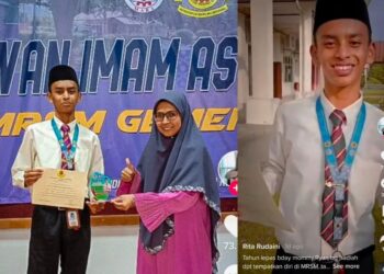 RITA Rudaini Mokhtar menerusi akaun TikTok miliknya berkongsikan kegembiraan selepas anak sulungnya, Airit Rayyan Rizqin yang kini belajar di MRSM Ulul Albab, Gemencheh di Tampin berjaya memperoleh Anugerah Sijil Penghormatan Pengetua baru-baru ini