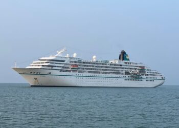 KAPAL persiaran Ms. Amadea dari Bahamas yang berlabuh di ICQS, Kota Laksamana, Melaka.