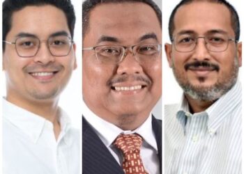 DARI kiri, Mohammed Taufiq Johari; Muhammad Sanusi Md. Nor dan Shaiful Hazizy Zainol Abidin.