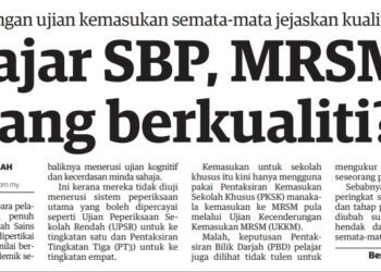 KERATAN akhbar Mingguan Malaysia, 7 Mei 2023.