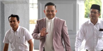 WAN Saiful Wan Jan hadir di Mahkamah Sesyen Kuala Lumpur bagi sebutan kes rasuah Jana Wibawa. -  UTUSAN/AMIR KHALID