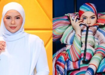 AINA ABDUL ditemui selepas memperkenalkan lagu baharu berjudul, Kembara Nabawi hasil kerjasama dengan Ali Zahra Holding Sdn. Bhd. dan syarikat rakaman Asia Empire Record di ibu negara, semalam.-UTUSAN/SADDAM YUSOFF