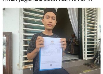 TANGKAP layar kisah Muhammad Syahril Saidi yang dilaporkan oleh Utusan Malaysia sebelum ini.-UTUSAN