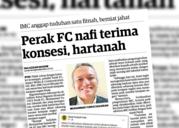 KERATAN akhbar Utusan Malaysia.