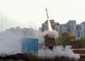 SISTEM pertahanan peluru berpandu Israel, Iron Dome dilancarkan untuk memintas roket yang dilepaskan dari Semenanjung Gaza pada 17 Mei 2021. - AFP