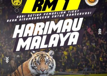 FAM menyumbangkan RM1 daripada setiap jualan tiket kepada KBS untuk memerangi kepupusan Harimau Malaya.
