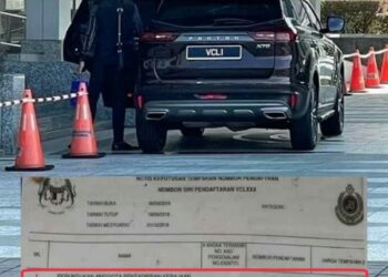 TANGKAP layar memaparkan nilai bidaan sifar untuk nombor plat pendaftaran VCL 1 didakwa dimiliki Syed Saddiq Syed Abdul Rahman. – Foto media sosial