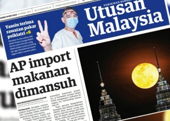 KERATAN laporan Utusan Malaysia.