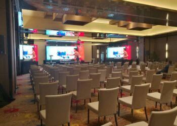 PUSAT Operasi PN di Hotel Impiana
 di Senai, Johor yang kosong ketika proses pengiraan undi masih berjalan.