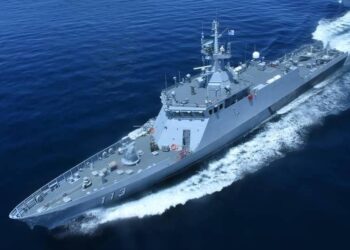 KD Badik antara empat kapal yang bakal memperkukuhkan Skuadron LMS Ke-11 di Pangkalan TLDM Kota Kinabalu, Sabah. – IHSAN TLDM