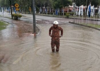 EMPAT lokasi di Putrajaya mengalami banjir kilat.