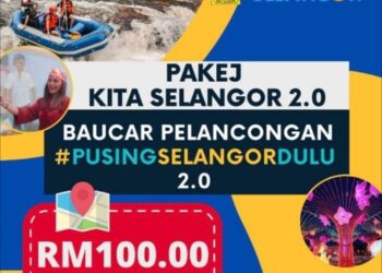 SELANGOR mempromosikan pelancongan tempatan menerusi tawaran baucar bernilai RM100 kepada 10,000 penduduk sehingga 31 Disember ini.