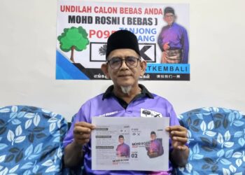 MOHD. Rosni Mastol optimis mampu mencipta kejutan menang Parlimen Tanjong Karang.