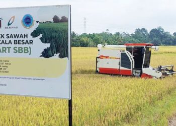 Tapak projek SMART SBB BERNAS di Tok Kamis, Pasir Puteh, Kelantan.