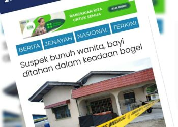 KERATAN laporan Utusan Online.