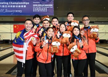 Skuad tenpin boling negara cemerlang meraih satu pingat emas, empat pingat perak dan dua pingat gangsa dalam Kejohanan Tenpin Boling Asia (ATBC) kali ke-26 di Hong Kong hari ini. (Foto: Persatuan Tenpin Boling Malaysia )