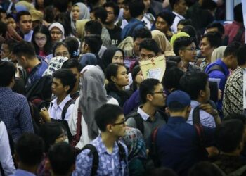 PENDUDUK Indonesia paling ramai menganggur di Asia Tenggara. -CNN INDONESIA