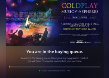 PELBAGAI pihak meminta kerajaan supaya membatalkan konsert Coldplay bulan depan. GAMBAR HIASAN