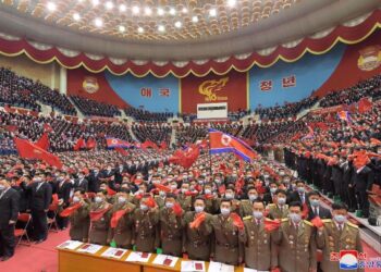 KONGRES Liga Belia Ke-10 diadakan di Pyongyang, Korea Utara, baru-baru ini. - AFP