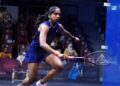Sivasangari memerlukan 39 minit sebelum beroleh kejayaan ke atas Marta Dominguez dari Sepanyol 11-4, 11-5, 16-18, 11-2 pada pusingan pertama.