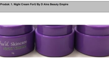 PRODUK krim malam D Ains Beauty Empire dikesan mengandungi racun berjadual.
