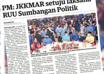 KERATAN akhbar Utusan Malaysia 20 Mei 2022.