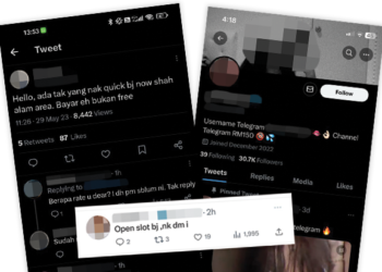 TAngkap layar aktiviti Darkside yang berleluasa di laman-laman sosial.