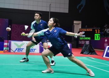 YAP Roy King-Cheng Su Yin tumpas kepada lawan dari Indonesia di pentas final acara beregu campuran Sukan SEA Kemboja 2023.