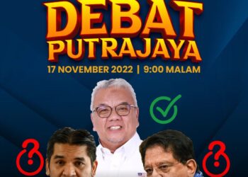 POSTER debat dikongsi Mohd. Rosli menerusi laman Facebook.