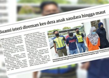KERATAN laporan Utusan Malaysia semalam.