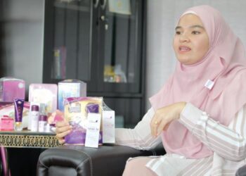 Irdiena Hakim Jasman kini mewarisi empayar Dnars Skincare bersama abangnya, Iqbar.