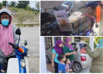 SITI Noorbaizura Abdul Rahman menggunakan motosikal untuk menjual kuih dorayaki dan melakukan penghantaran kuih itu kepada pelanggannya di sekitar Jempol serta Kuala Pilah. - UTUSAN/NURULAZMA SYAFIQAH KHAIRUL AZHAR
