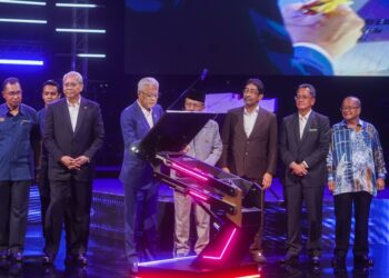 Datuk Seri Ismail Sabri Yaakob pada  Majlis Perasmian Bangunan Media City di Angkasapuri di Kuala Lumpur hari ini.