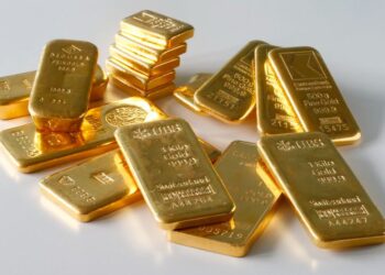 Emas spot kekal pada AS$1,816.39 (RM7,997.20) seauns manakala niaga hadapan emas AS mengenepi 0.1 peratus lebih rendah kepada AS$1,813.50 (RM7,984.48). GAMBAR HIASAN/AGENSI