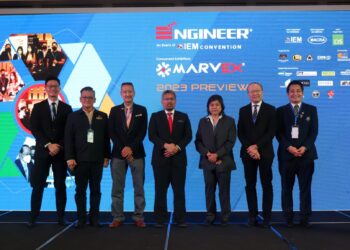 (Dari kiri)) Jason Lim, Datuk Andy Kwan Teck Hian, Peter Tan, Ir. Rahmat Abdul Rahman, Ir. Professor Dr. Norlida, Datuk Vincent Lim dan Ir. Yau Chau Fong pada majlis pratonton ENGINEER dan MARVEX 2023.
preview.
