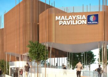 Lakaran artis Pavilion Malaysia di Expo Dubai 2020. - GAMBAR HIASAN