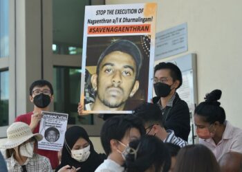 SEPERTI Malaysia, Singapura turut melaksanakan hukuman mati dalam bentuk gantung sehingga mati. – GAMBAR HIASAN/AFP