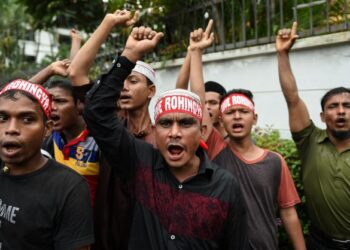 DIANGGARKAN bilangan etnik Rohingya di Malaysia sekarang adalah seramai 200,000 orang. – GAMBAR HIASAN/AFP