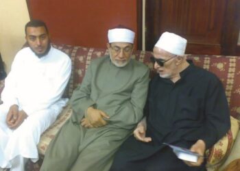 Dari kiri: Sheikh Hisyam Abdul Bari, Sheikh Dr. Isa Ma’sarawi dan Sheikh Muhammad Abdul Hamid.