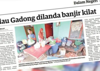 KERATAN laporan Utusan Malaysia hari ini.