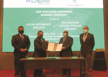 MAJLIS menandatangani kerjasama antara Kulim dan Gas Malaysia.