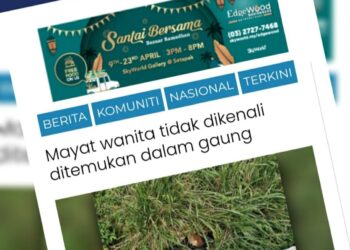 KERATAN laporan Utusan Online.