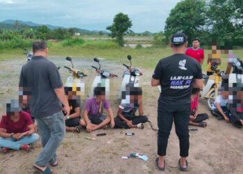 SEKUMPULAN remaja dikenali Geng Moto Binjal ditahan polis kerana terlibat dengan aktiviti mengubahsuai ekzos motosikal dalam operasi di Kampung Binjal Asun, Jitra di Kubang Pasu.