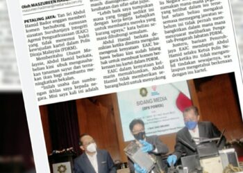 KERATAN laporan Utusan Malaysia kelmarin.