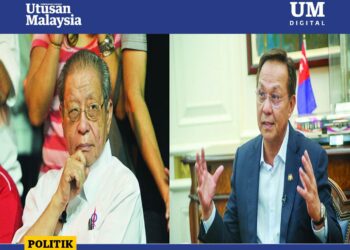 HASNI Mohammad (kanan) mendakwa Lim Kit Siang akan tetap 
bertanding dalam PRU15 tetapi kali ini memilih kerusi Parlimen Bakri.