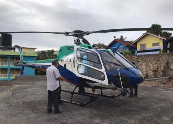 Helikopter untuk misi bantuan banjir ke Tembeling Tengah di Jerantut, Pahang terpaksa berpatah balik ekoran cuaca berkabus dan hujan.