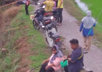 PERTANDINGAN memancing ikan puyu anjuran sebuah Kawasan Rukun Tetangga (KRT) di Perlis. – IHSAN GRUP KRT PARLIMEN KANGAR