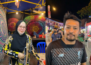 NURUL Huda Abdullah Sani dan Redzuan Rahmat tak sabar menunggu kemasukan rakyat Singapura.