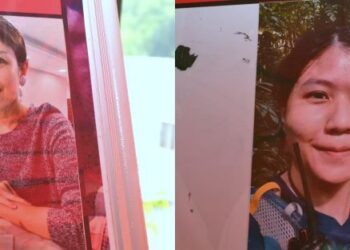 NG YEE Chew dan See Su Yen dikhuatiri hilang selepas dihanyutkan kepala air.